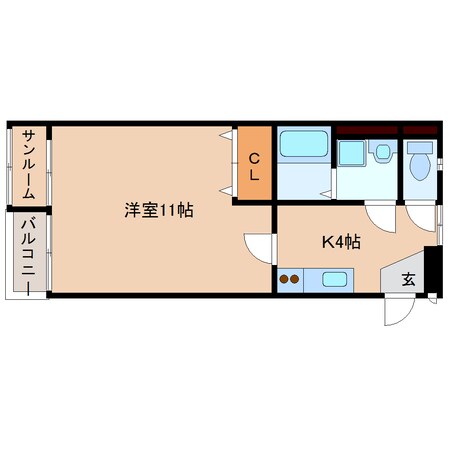 エスポワールの物件間取画像